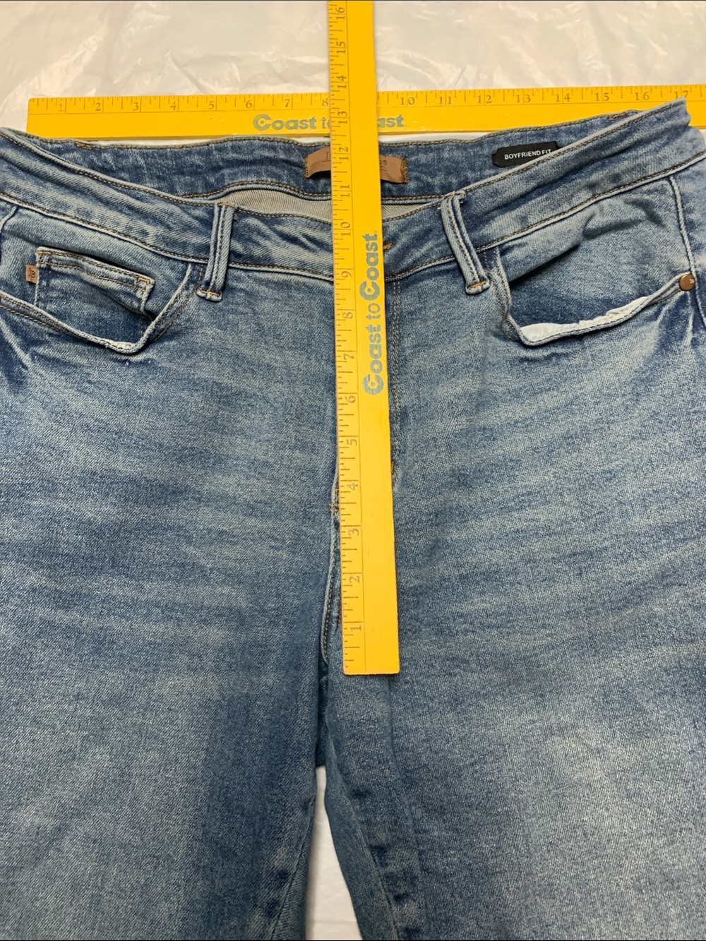 Judy Blue Boyfriend Fit SS Panel be Jeans Size 14W - Picture 4 of 8